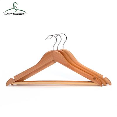 China CLASSIC Anti-slip Custom Wholesale Cheap Wooden Coat Hanger Coat Hangers for sale