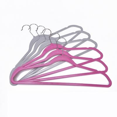 China Hot Custom Cheap Color Plastic Hangers Wholesale Brand Store Sale Coat Shirt Hanger for sale