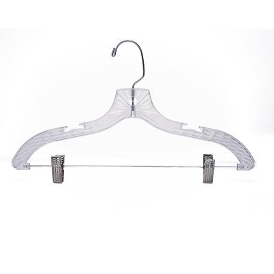 China Multifunctional hot sale top clothes plastic panty hanger, plastic hangers for supermarket for sale