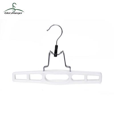 China High Quality Anti-Slip Swivel Economy White Plastic Dress Shirts Hook Hanger for sale