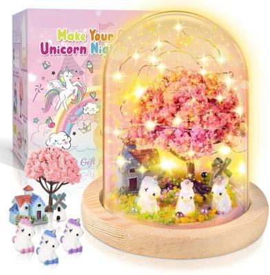 China ABS Make Your Own Unicorn Night Light Unicorn Craft Kit for Kids Arts and Crafts Night Light Project Novelty Unicorns Gifts for Girls for sale