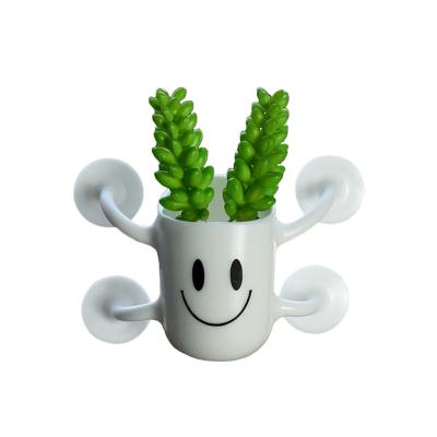 China Creative And Simple Cute Mini Flowerpot Wall Decoration Adds A Little Bit Of Green To The Mini Flowerpot Room for sale