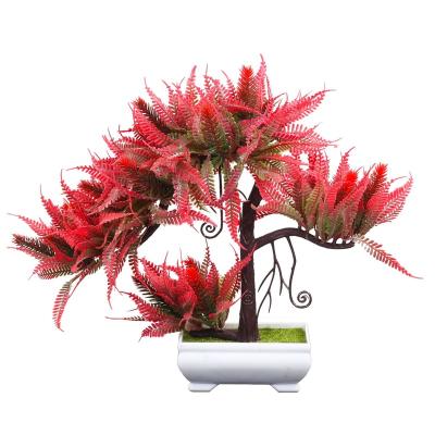 China Simulated Bonsai Decoration Living Room Bedroom Decoration Rubber Multi Color Simulated Artificial Flower Ball Bonsai for sale