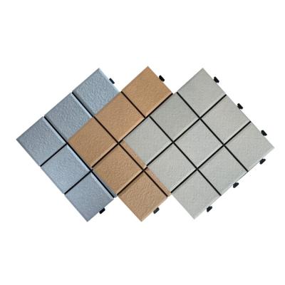 China Eco-friendly pp polypropylene floor tile, interlocking roof tiles, plastic floor tiles for garden for sale