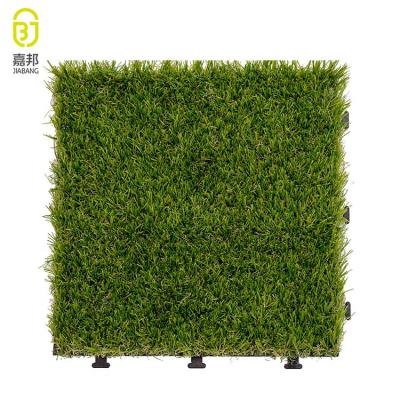 China Wholesale Plastic Yard Garden Tile Interlocking Artificial Garden Flooring Tiles, Grass Floor Mat for sale