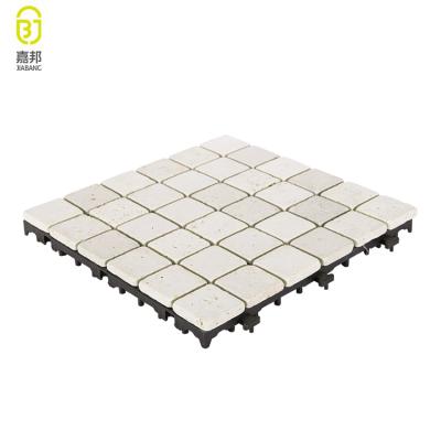 China Portable slab rustic shatterproof stone travertine design floor chip tiles tile made in china for sale