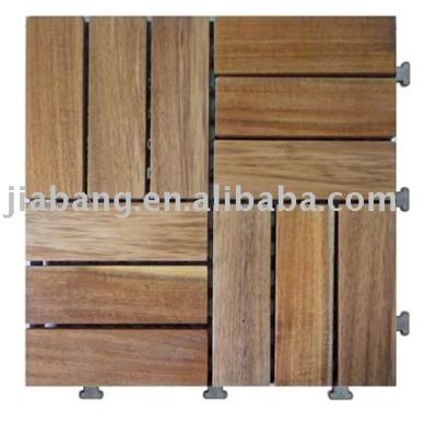 China Outdoor acacia wood exterior flooring with PE base-A12P3030PC for sale