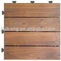 China DIY Modular System Outdoor Wooden Decking Cork Interlocking Tiles for sale