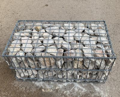 Κίνα High Quality Galvanized Plain Weave Gabion Basket Wall 2*1*1m Wire Gabion Mesh Gabion Fence Gabion Basket 1x1x.5 Meters προς πώληση