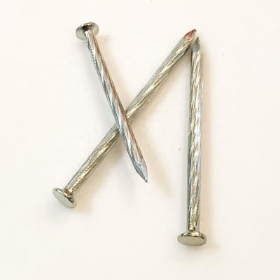 China XINHAI Twisted Spiral Spike Nails Common Concrete Pan Flat Head Zinc Coated Nails for sale