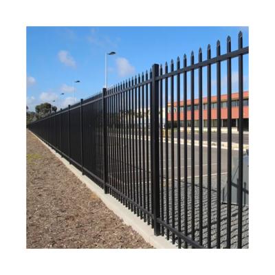 Chine High Quality Easily Assembled Powder Coated Steel Pipe Fence Metal Ornamental Fence à vendre