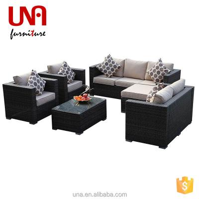 China Wholesale Modern Customized Cebu Wicker Patio Sofa Set Garden Furniture Rattan Sofas Outdoor Synthetic Rattan Pe for sale