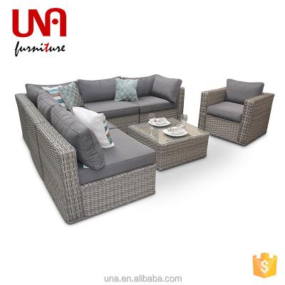 China Modern Outdoor Leisure Living Room Pe Rattan Sofa Garden Morden Wicker Sofa Sets Durable Comfortable Patio Furniture Wicker Cube Sofas for sale