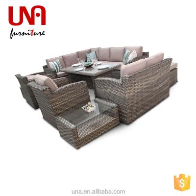 China Eco-friendly\UV Resistant\Water Proof\Modern Living Room Sofa Set Furniture Villa Leisure Sofa Set For Villa Garden Outdoor Pe Rattan Patio Weather Resistant for sale