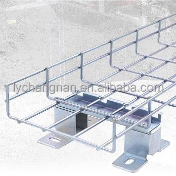 China Steel 400mm Wire Mesh Perforated Aluminum And Stainless Steel Cable Tray for sale