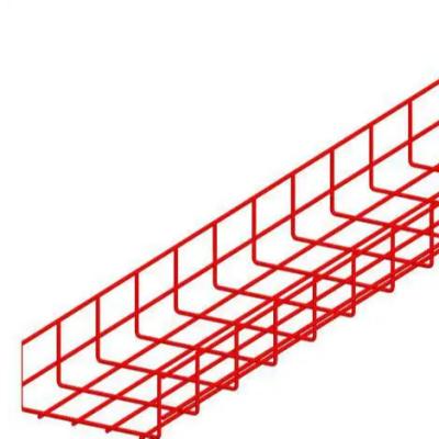 China Steel Galvanized Steel Cable Tray And Perforated Wire Mesh Cable Tray Support System for sale