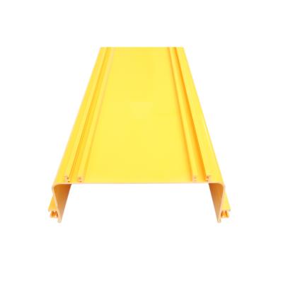 China Flame Retardant Yellow PVC\ABS ABS/PVC Plastics Networking fiber optic cable tray for 5G data center coom for sale