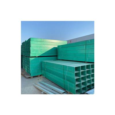 China FRP GRP cable covers manufacturer Green color frp outdoor cable tray FRP GRP cable tray for power cables for sale