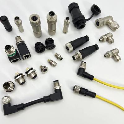 China Screw Locked Industrial Circular Connectors 17 Pin M5/M8/M9/12/M16/M23 for sale