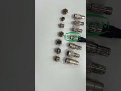 hirose compatible hr25 hr10 hr7 push pull circular connectors brass chrome plated shell