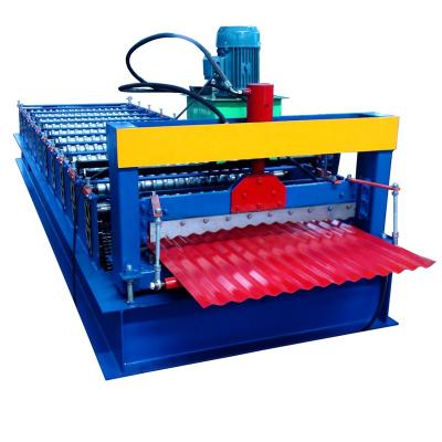 China Building Material Shops Corrugated Roof Sheet Making Machine for sale