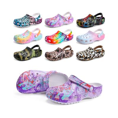 China Colorful Dye Breathable Garden Tie Man Sandals Design Kids Clogs Shoes EVA Women Shoes Slipper Clog Platform Clogs For for sale