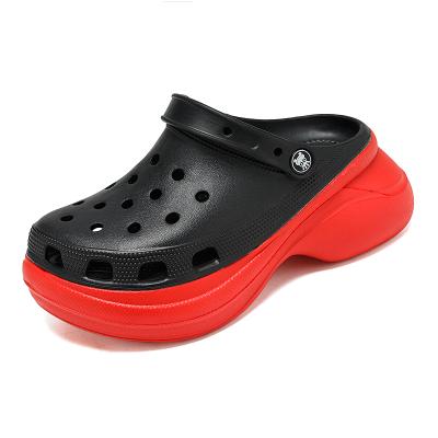 China Breathable Women Clog Classic Fashion Black And Red Shoes Promotional Eva Material Garden Shoes Clog Clog For Women for sale