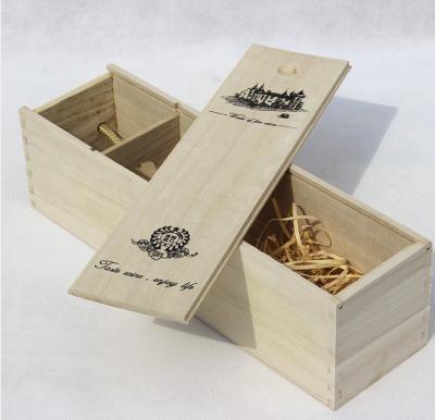 China Handmade High Quality Cheap Custom Wooden Wine Packaging Boxes for sale