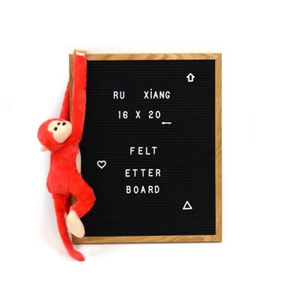 China Changeable Felt Oak Frame Oak Wood Letter Board With Letters for sale