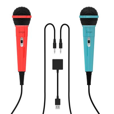 China High Performance Microphone 1 Pairs 3.5mm Mic With USB Cable For PC PS4 PS5 Xboxes ONE Switch Karaoke Handheld Microphone PG-SW089 for sale