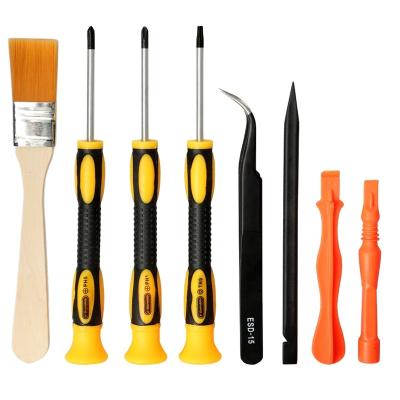 China Console KS-8626-9 9 in 1 Game Console Repair Kit For Xboxes 360 Controller Screwdrivers Set ESD Tweezers Tools For Mobile Phone Repair for sale