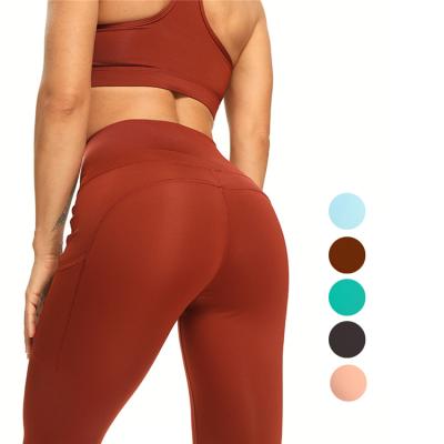 China Breathable Women High Waisted Tummy Control Custom Yoga Pants Plus Size Fitness Yoga Wear Butt Leggings Crac! crack! for sale