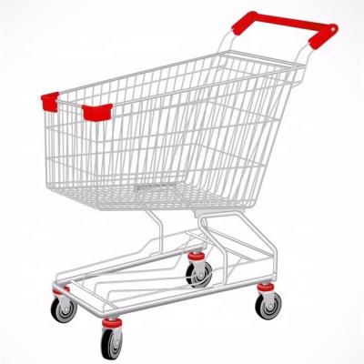 China Attractive Popular Rollout Supermarket Shopping Trolley With Wheel for sale