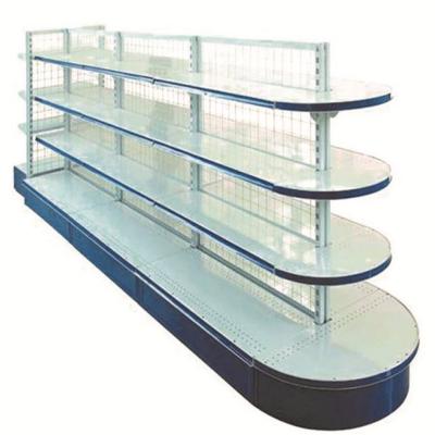 China 2020 Corrosion Protection Good Price Steel Grocery Retail Display Stand Racks Shelf Supermarket Glass Shelf For Sale for sale