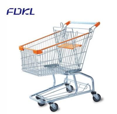 China Unfolding Asia Style 80L / 100L / 120L / 160L Shopping Cart With 4