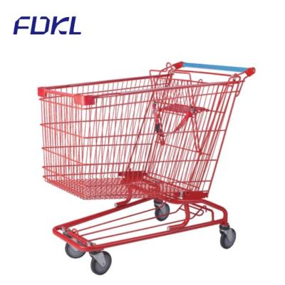 China Durable 160L Unfolding Shopping Trolley , Shopping Cart , Supermarket Mall Trolley With Wheels for sale