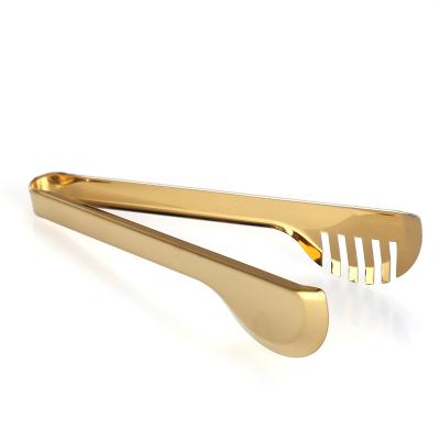 China Sustainable High Quality Non-Toxic Environmental Friendly Bread Tongs Stainless Steel BBQ Tongs Multifunctional Universal Food Tongs for sale