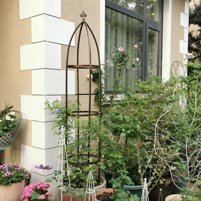 China New Wholesale 2021 Durable Flower Stand Column Plant European Cylindrical Gardening Frame for sale