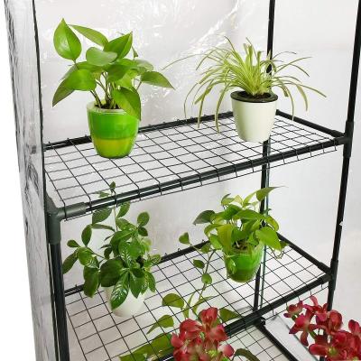 China Wholesale Waterproof Rainproof Sunshade Balcony Greenhouse Six-Layer Household PE Green Plants Garden Greenhouse for sale