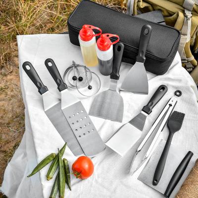 China Wholesale High Quality Outdoor Kitchen Stainless Steel Portable Easily Cleaned Grill Tool Kit for sale