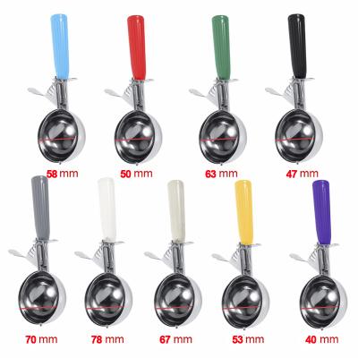 China Wholesale Viable Stainless Steel Ice Cream Spoon Summer Ice Cream Spoon Restaurant Ice Cream Scooper for sale