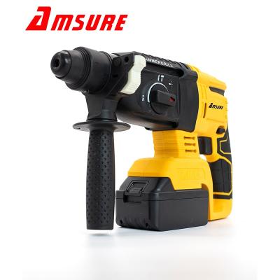 China SDS Plus Professional Brushless Rotary Hammer Rotary Hammer Drill Tools 4.0Ah Battery 21V Cordless Rotary Hammer Jack 42.5X12X33cm for sale