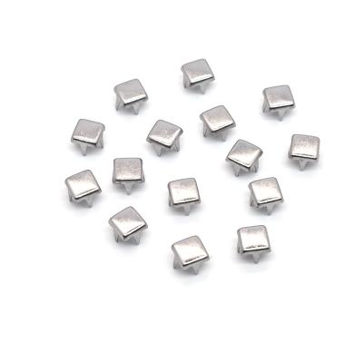 China High Quality Flat Square Shape Rivets Studs Claw Studs For Women Shoes for sale