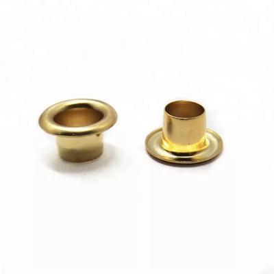 China Wholesale Nickel Free Metal Gold Plating Different Sizes Double Face Eyelet For Clothing Hats Shoes for sale