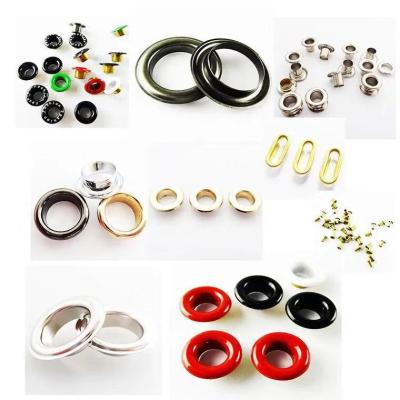 China Wholesale Nickel Free Red Painting Copper Brass Logo Metal Grommet For Boots Clothing Paper Bag Hat Handbag for sale