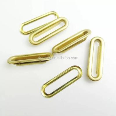 China Fashion Oval Eyelets and Grommets of High Quality Nickel Free Metal Brass for Handbag and Garment for sale