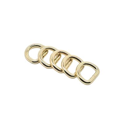 China High Quality Metal D Ring Hooks 1 Inch Handbag Accessories Gold Lashing D Clip For Dog Collar for sale