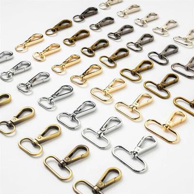 China High Quality Metal Bags Accessories Strap Buckles Lobster Clasp Metal D Swivel Snap Hook For Bag Purse Dog Collar Leash for sale