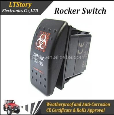 China ABS+PBT+PC+POM ARB 4X4 4WD 12V Style Rocker Switch Orange Backlit On/Off Switch for sale