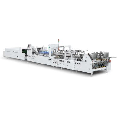 China Smart Automatic Food Lock-bottom Folding Gluing Machine With Length 850mm 950mm 1100mm for sale